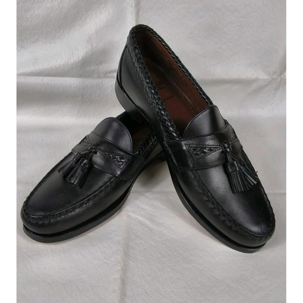 Allen Edmonds Maxfield Loafers Mens Size 10 B Black Leather USA Made